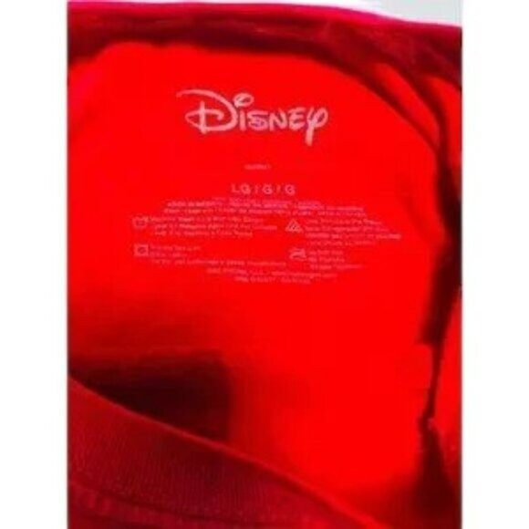 Disney Womens Red Mickey Mouse Graphic Tee Large - Picture 6 of 7